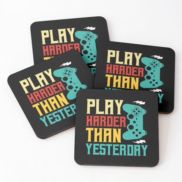 Item preview, Play Harder Than Yesterday  designed and sold by Hairball-Pets.