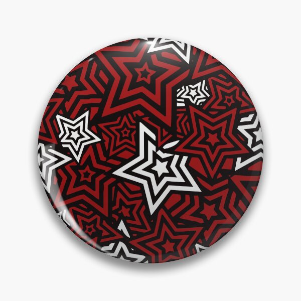 Item preview, Persona 5 Menu UI Red Stars Pattern  designed and sold by Japatonic Shop.
