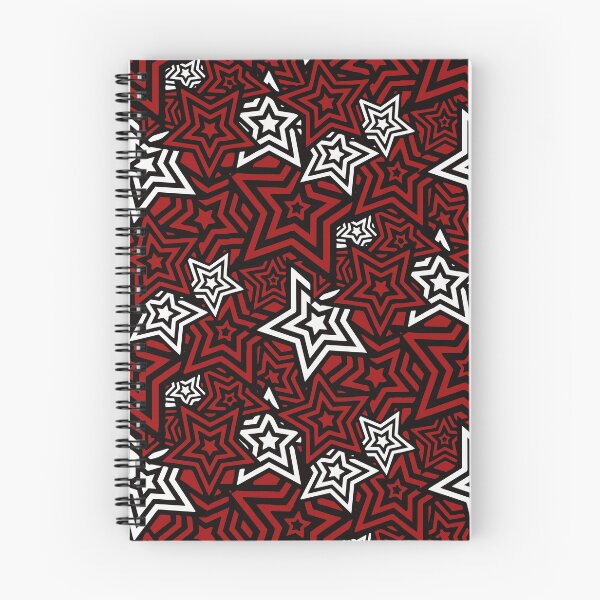Item preview, Persona 5 Menu UI Red Stars Pattern  designed and sold by Japatonic Shop.