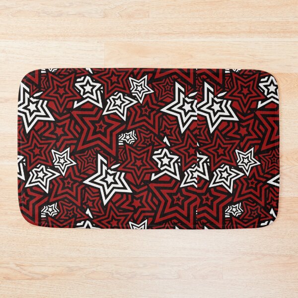 Item preview, Persona 5 Menu UI Red Stars Pattern  designed and sold by Japatonic Shop.