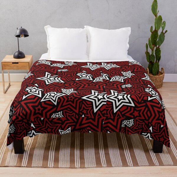 Item preview, Persona 5 Menu UI Red Stars Pattern  designed and sold by Japatonic Shop.