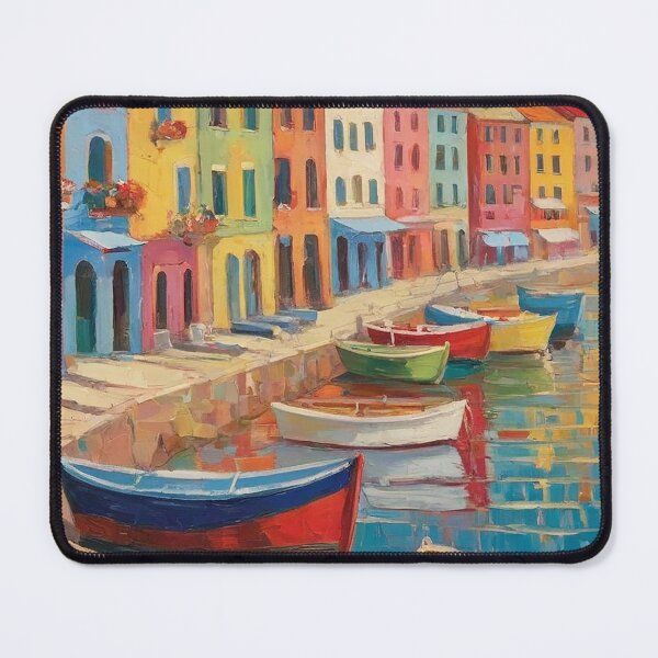 Item preview, Colourful Harbour Boats designed and sold by PixelWilderness.