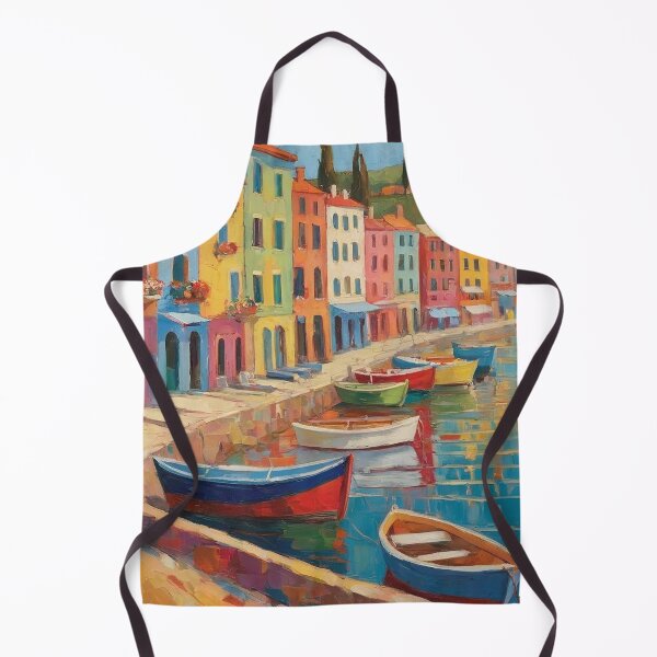 Item preview, Colourful Harbour Boats designed and sold by PixelWilderness.