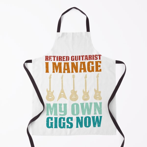 Item preview, I Manage My Own Gigs Now Retired Guitarist Artist Vintage designed and sold by roboartpixel.