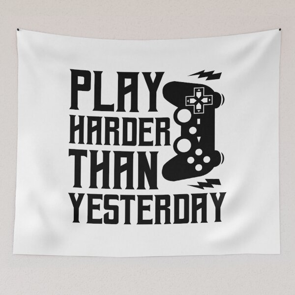 Item preview, Play Harder Than Yesterday  designed and sold by Hairball-Pets.