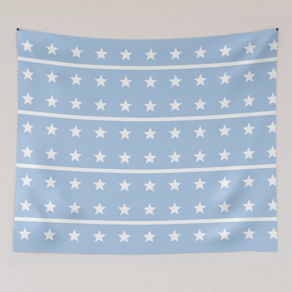 Item preview, Blue White Star Horizontal Stripe Somalia Color Somali Arabic Language East Africa Muqdisho Pattern designed and sold by PenguinForests.
