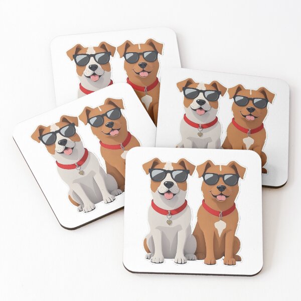 Item preview, two male friend dog sticker designed and sold by ZyfluxenDervian.