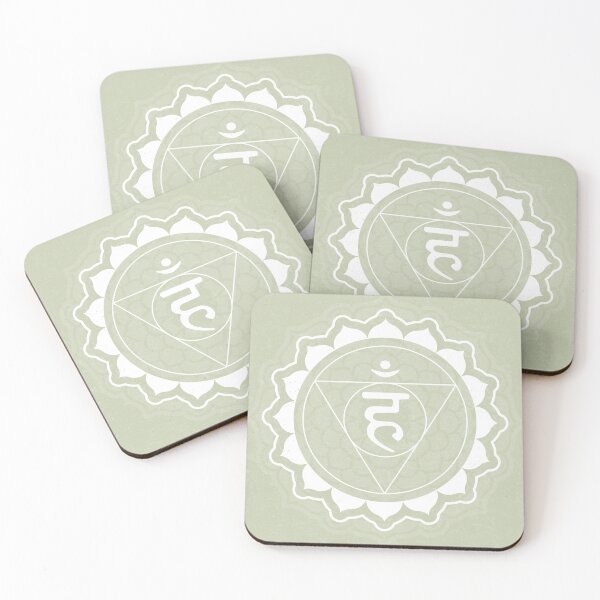 Item preview, Throat Chakra Mandala - Tea + Snow designed and sold by Irene Estelle.