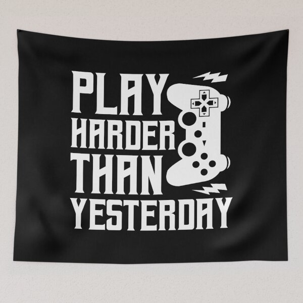 Item preview, Play Harder Than Yesterday  designed and sold by Hairball-Pets.