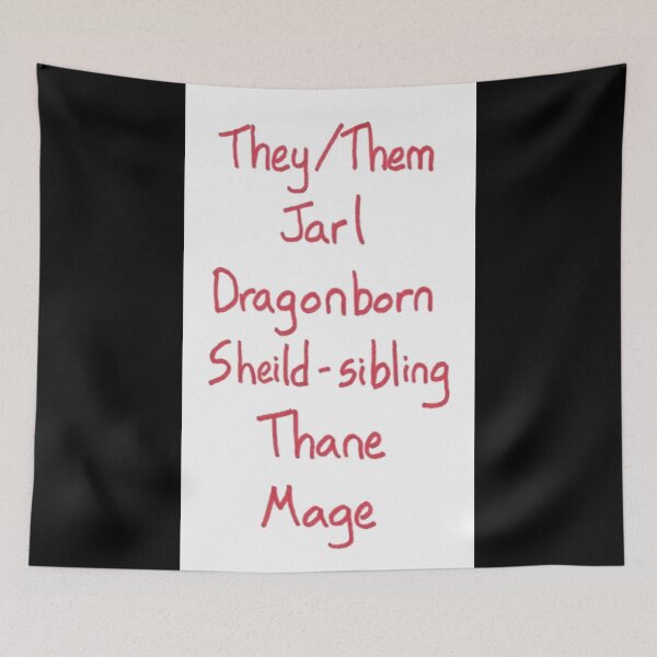 Item preview, Gender-Neutral Titles (nerdy version, red) designed and sold by Dark Moon Art Studio.