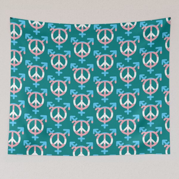 Item preview, Peace, Love, and Transgender Unity Symbol designed and sold by PrideDownUnder.