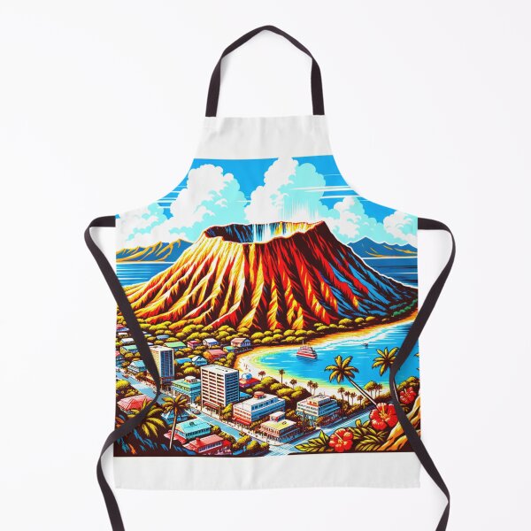 Item preview, Diamond Head Volcanic Crater in Waikiki, Oahu, HI designed and sold by HippieFarms11.