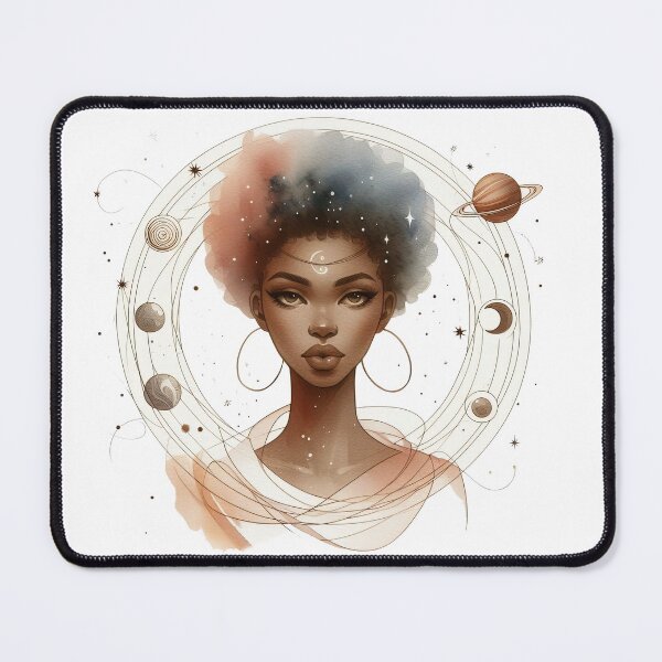 Item preview, Black woman watercolour art LVI designed and sold by My Aspian.
