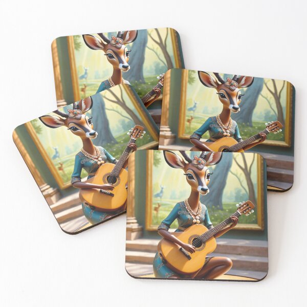 Artikelvorschau, Anthro Deer Playing Guitar entworfen und verkauft von NerdscapeDC.