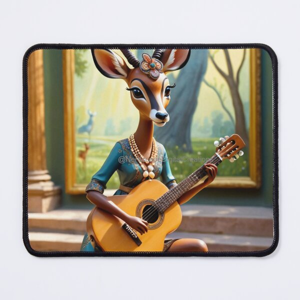Item preview, Anthro Deer Playing Guitar designed and sold by NerdscapeDC.