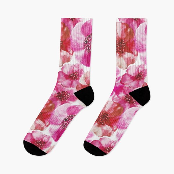 Item preview, Copy of Handmade floral watercolor magenta pink designed and sold by Alessandro Remo Mazzoni Remotextiles.