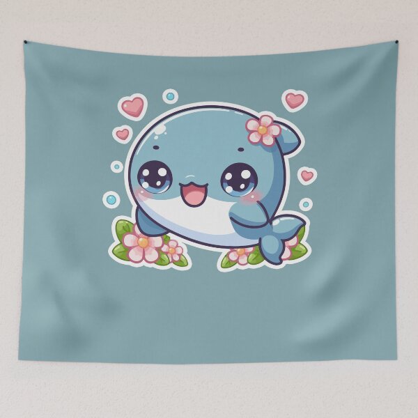 Item preview, Kawaii Cute Dolphin 2 | Pets and Animals for Men and Women t-shirt designed and sold by panchiTWO.