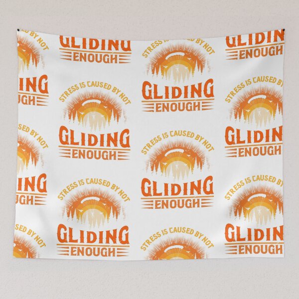 Item preview, Funny Stress Is Caused By Not Gliding Enough Gliders Vintage designed and sold by roboartpixel.