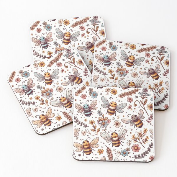 Item preview,  Bees Pattern - Nature-inspired Design for Bee Lovers designed and sold by asbno19.