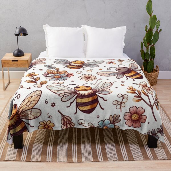 Item preview, Bees Pattern - Nature-inspired Design for Bee Lovers designed and sold by asbno19.