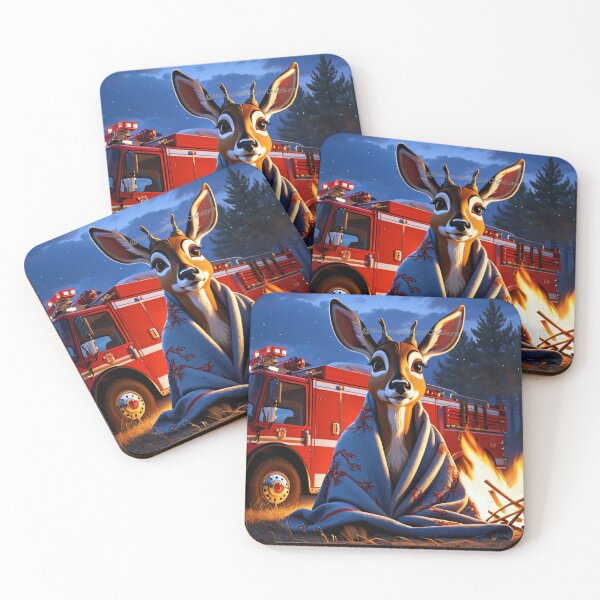 Item preview, Anthro Deer At A Bonfire designed and sold by NerdscapeDC.