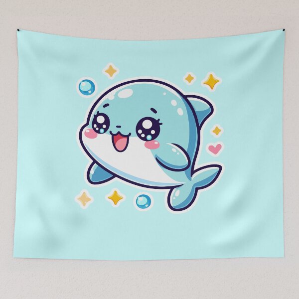 Item preview, Kawaii Cute Dolphin 3 | Pets and Animals for Men and Women t-shirt designed and sold by panchiTWO.