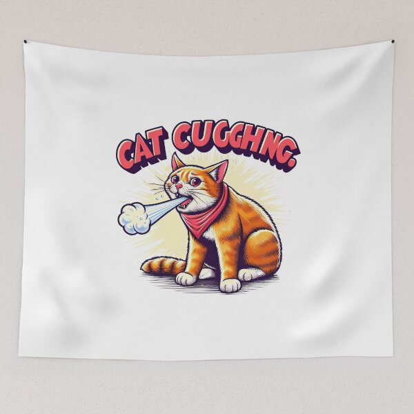 Item preview, Cat Coughng, Cuh At, Cat Lover designed and sold by CosmoLush.