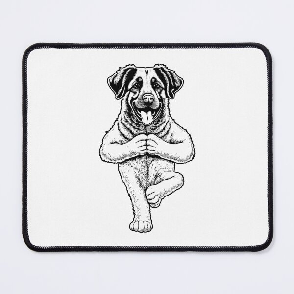 Item preview, Anatolian Shepherd Dog Yoga Puppy Funny Dogs Tree Pose Asana designed and sold by GrandeDuc.