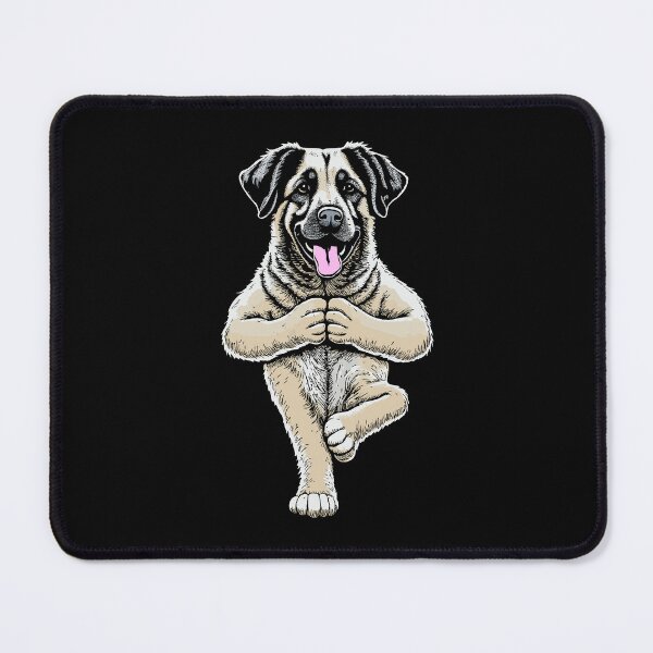 Item preview, Anatolian Shepherd Dog Yoga Puppy Funny Dogs Tree Pose Asana designed and sold by GrandeDuc.