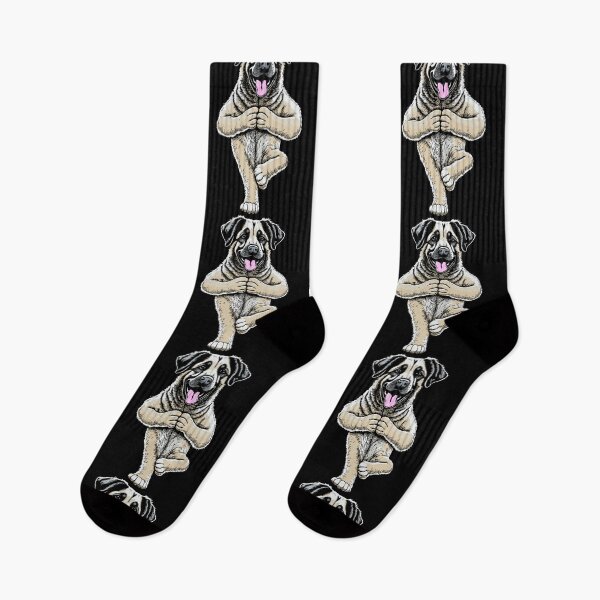 Item preview, Anatolian Shepherd Dog Yoga Puppy Funny Dogs Tree Pose Asana designed and sold by GrandeDuc.