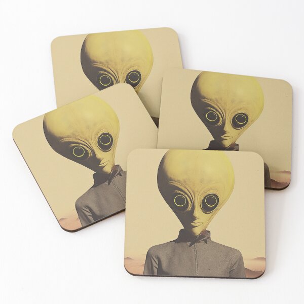 Item preview, Funny Alien Portrait Inspired by All Things Science Fiction designed and sold by HappyNouveau.