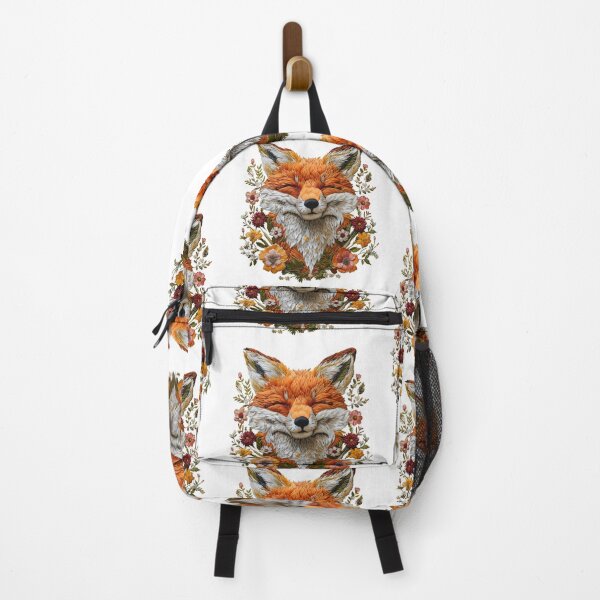 Item preview, Embroidered cutting fox in flowers. Wild Red fox designed and sold by Anastasiia Yurevych.