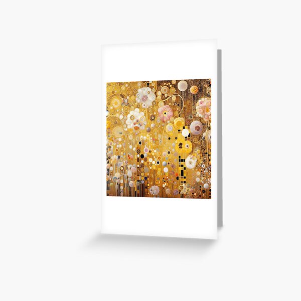 Item preview, Gustav Klimt Flowers with Gold designed and sold by maniacfitness.