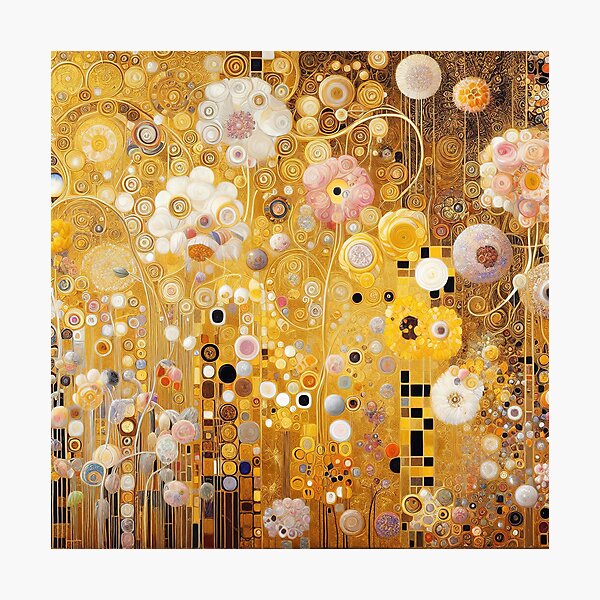 Item preview, Fleurs de Gustav Klimt avec de l'or designed and sold by maniacfitness.