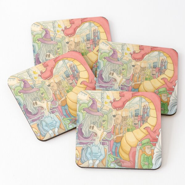 Item preview, Monsters in the metro  designed and sold by helbe-artist.