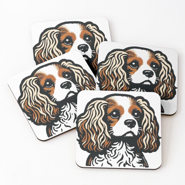 Item preview, King Charles Cavalier Spaniel Pop Art designed and sold by FunnehGacha.