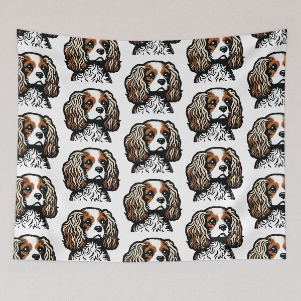 Item preview, King Charles Cavalier Spaniel Pop Art designed and sold by FunnehGacha.