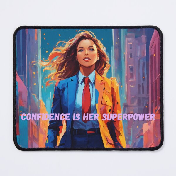 Item preview, Confidence Is Her Superpower designed and sold by TheCurlyOneArt.
