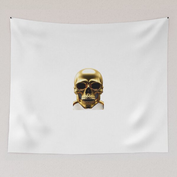 Item preview, neon gold skull designed and sold by Wxjtecki.