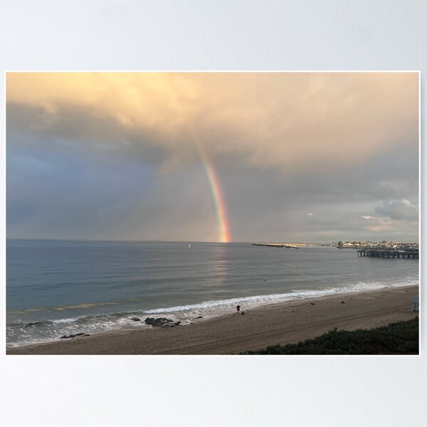 Rainbow Over Redondo Beach  Poster