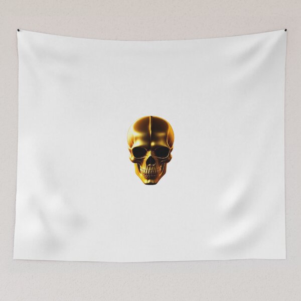 Item preview, neon gold skull designed and sold by Wxjtecki.