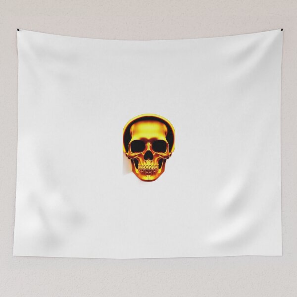 Item preview, neon gold skull designed and sold by Wxjtecki.