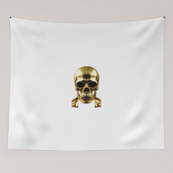 Item preview, neon gold skull designed and sold by Wxjtecki.