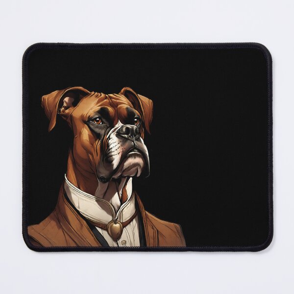Item preview, Minimal Boxer Dog Portrait Art designed and sold by ChicTrendz.