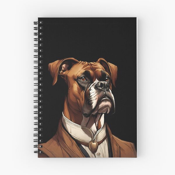 Item preview, Minimal Boxer Dog Portrait Art designed and sold by ChicTrendz.