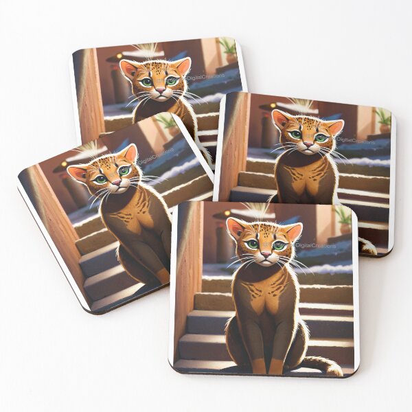 Item preview, Cat On The Stairs designed and sold by NerdscapeDC.