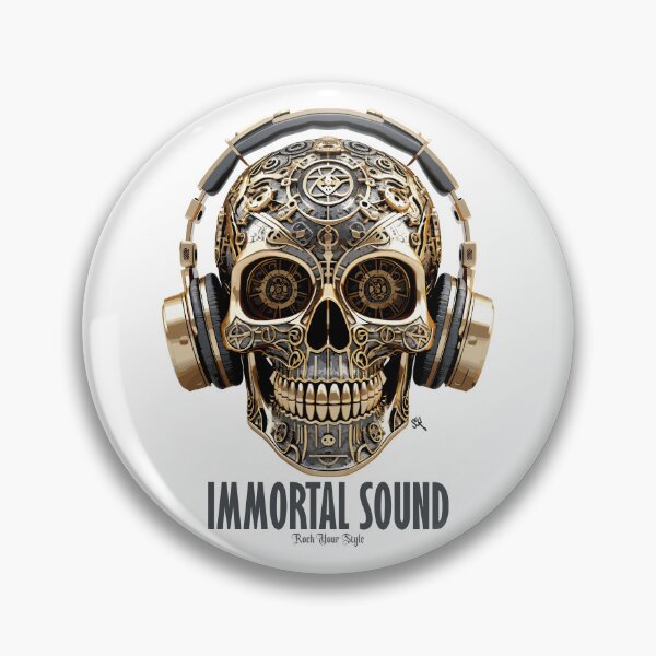 Item preview, Immortal Sound - The Skull Club, skull, skull, headphones designed and sold by HIGUMAX.