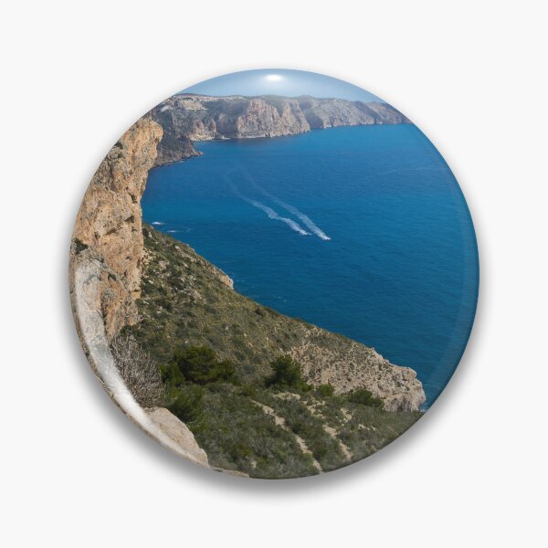 Item preview, Blue Mediterranean Sea and limestone cliffs designed and sold by Adriana Mueller.