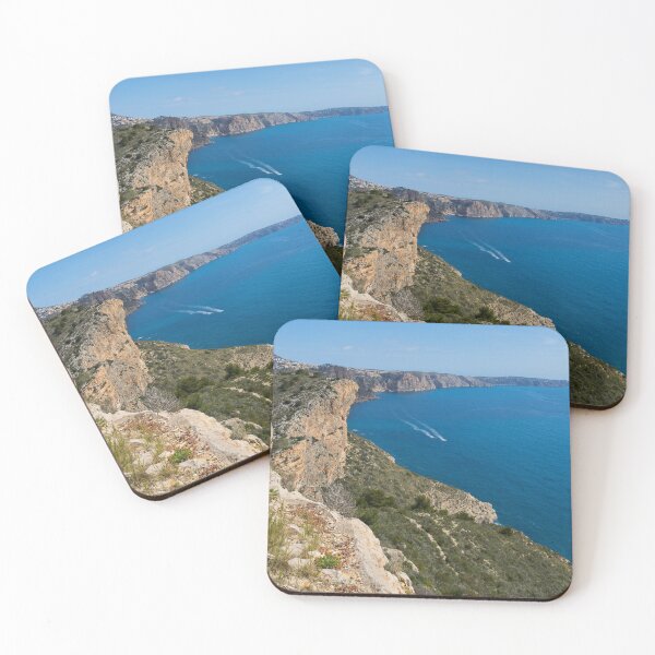 Item preview, Blue Mediterranean Sea and limestone cliffs designed and sold by Adriana Mueller.
