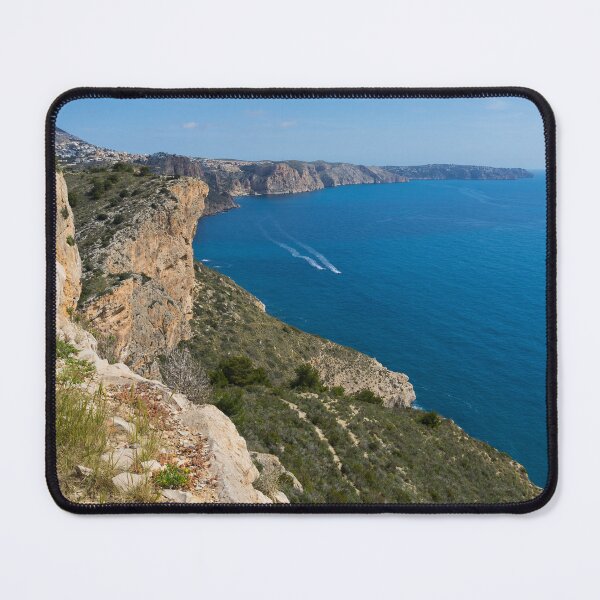 Item preview, Blue Mediterranean Sea and limestone cliffs designed and sold by Adriana Mueller.